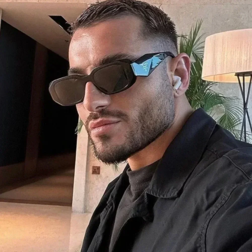 NEW PRADA BLACK SUNGLASSES UNISEX NEW COLLECTION - Picture 4 of 9